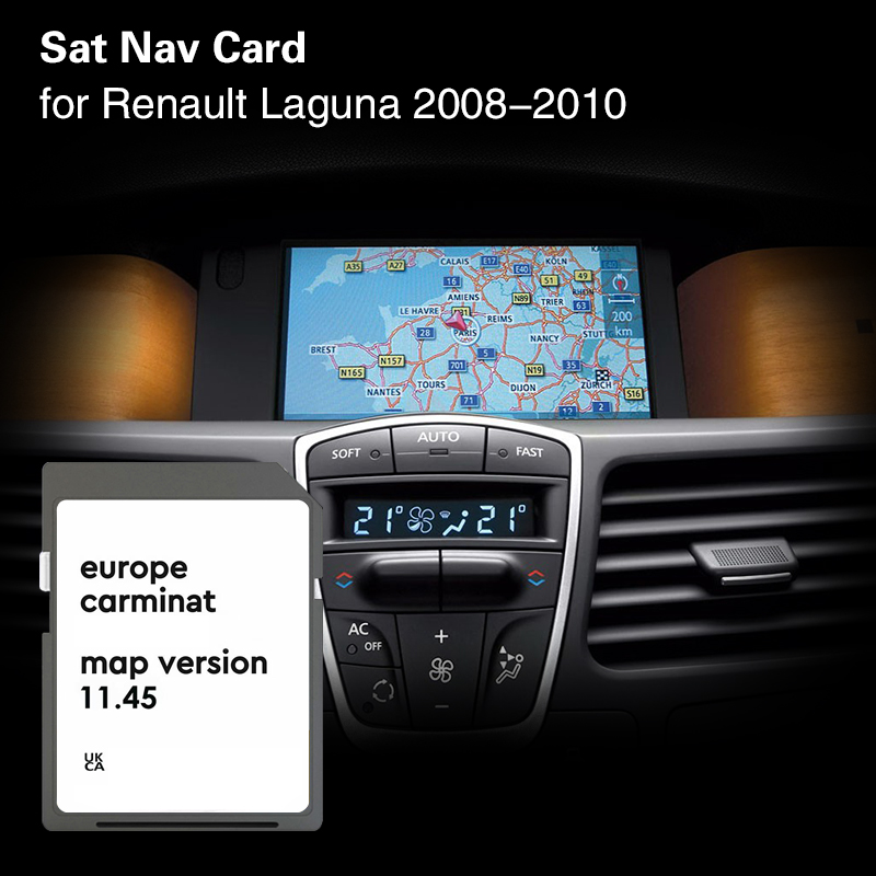 Car Accessories Cyprus - カーミナット 11.45 ルノー ラグナ 2008-2010 車載GPSアクセサリー