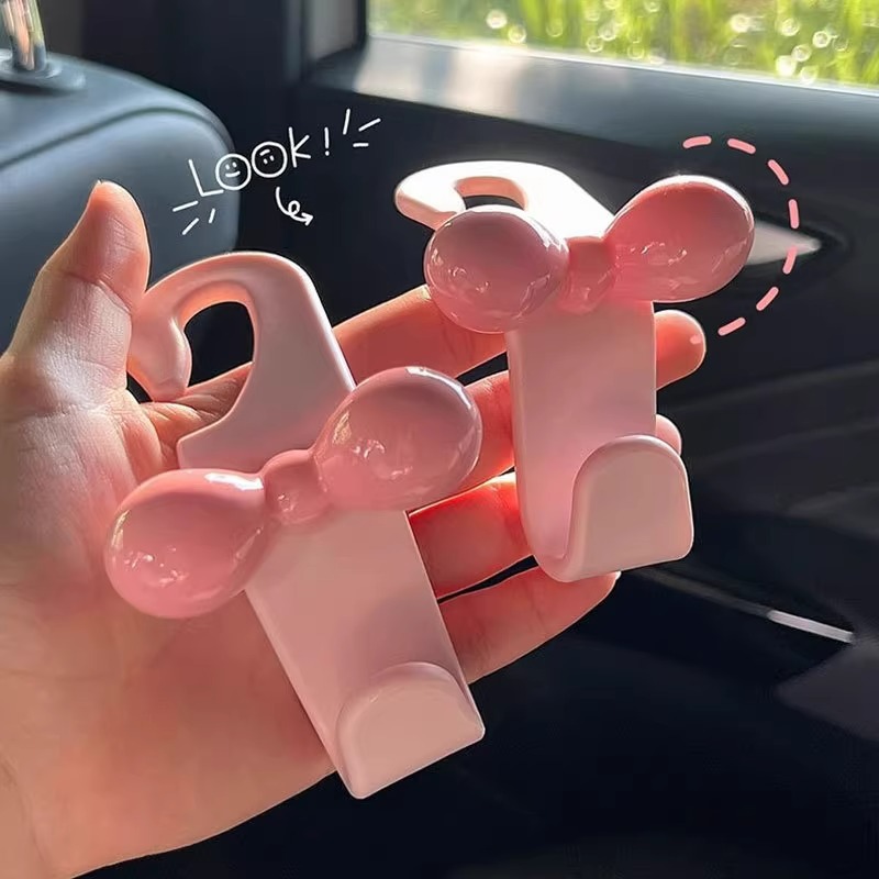 ミニマリストなボウ型車用後部座席吊り下げフック、実用的な収納 - Car Accessories Useful のレビューと価格