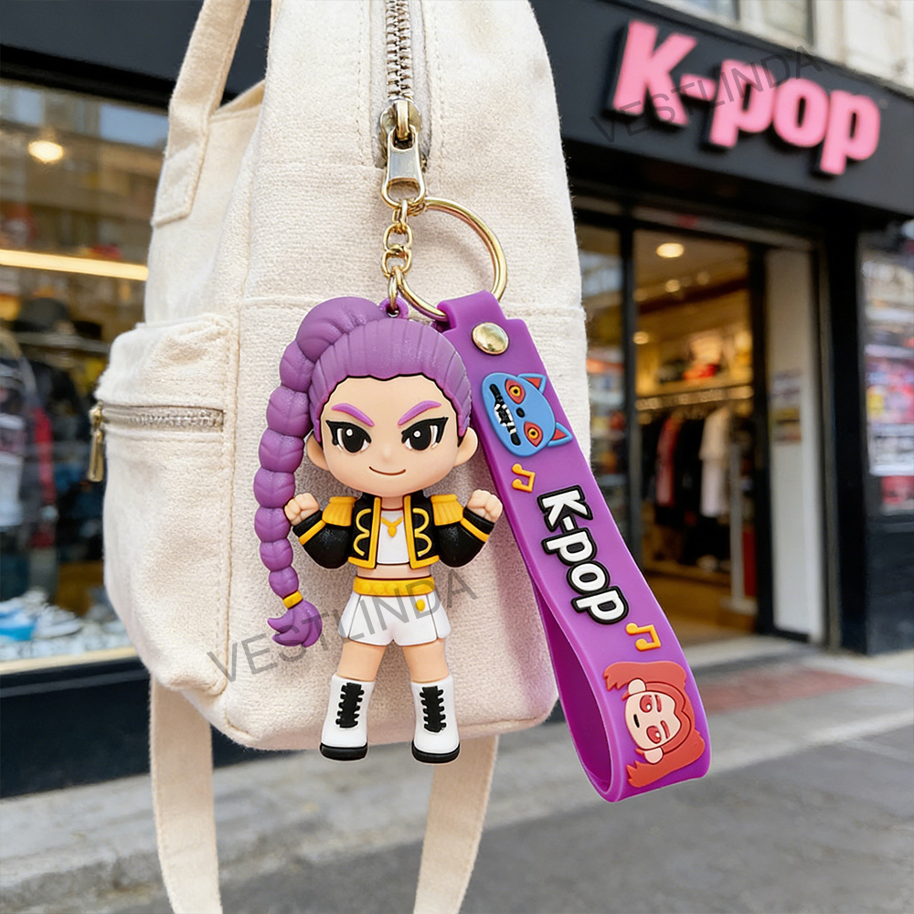 大人気K-POPデーモンハンターシリーズキーホルダー3D立体 - Car Accessories Toy のレビューと価格