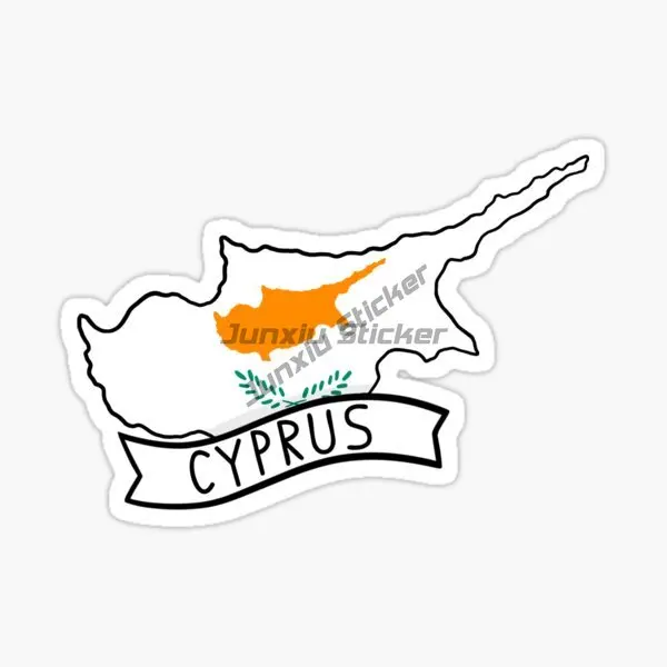 クリエイティブキプロス国旗マップ PVC 防水アクセサリース - Car Accessories Cyprus のレビューと価格