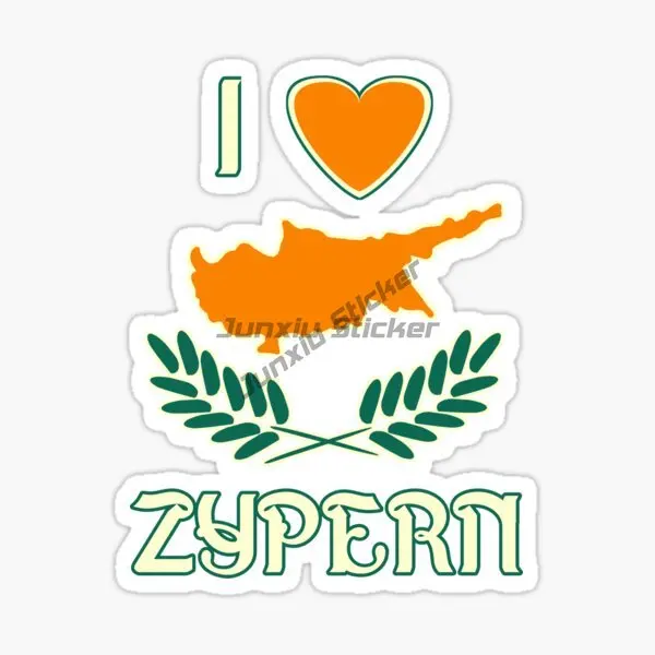 クリエイティブキプロス国旗マップ PVC 防水アクセサリース - Car Accessories Cyprus のレビューと価格