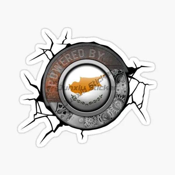 クリエイティブキプロス国旗マップ PVC 防水アクセサリース - Car Accessories Cyprus のレビューと価格