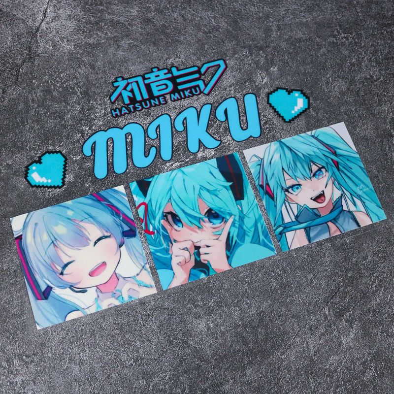 2026年新作クリエイティブ初音ミクアニメ反射ステッカー、車 - Car Accessories Toy のレビューと価格