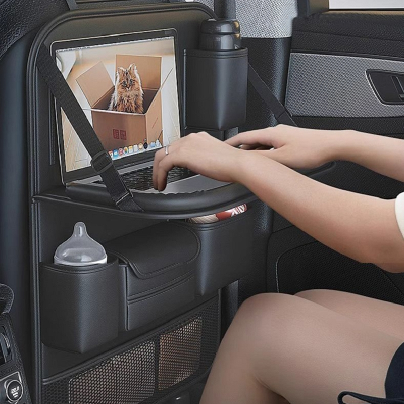 TCYATO 車用シートバック収納バッグ（テーブル付き）耐摩 - Back Seat Car Table のレビューと価格