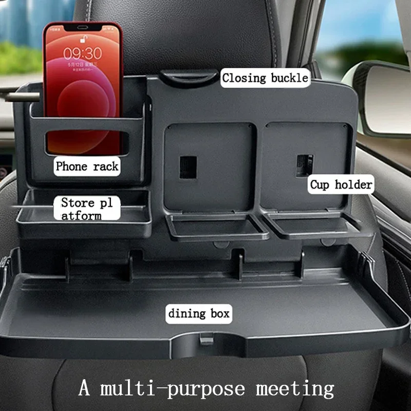 車の後部座席用折りたたみ式ダイニングテーブル - カップホル - Back Seat Car Table のレビューと価格
