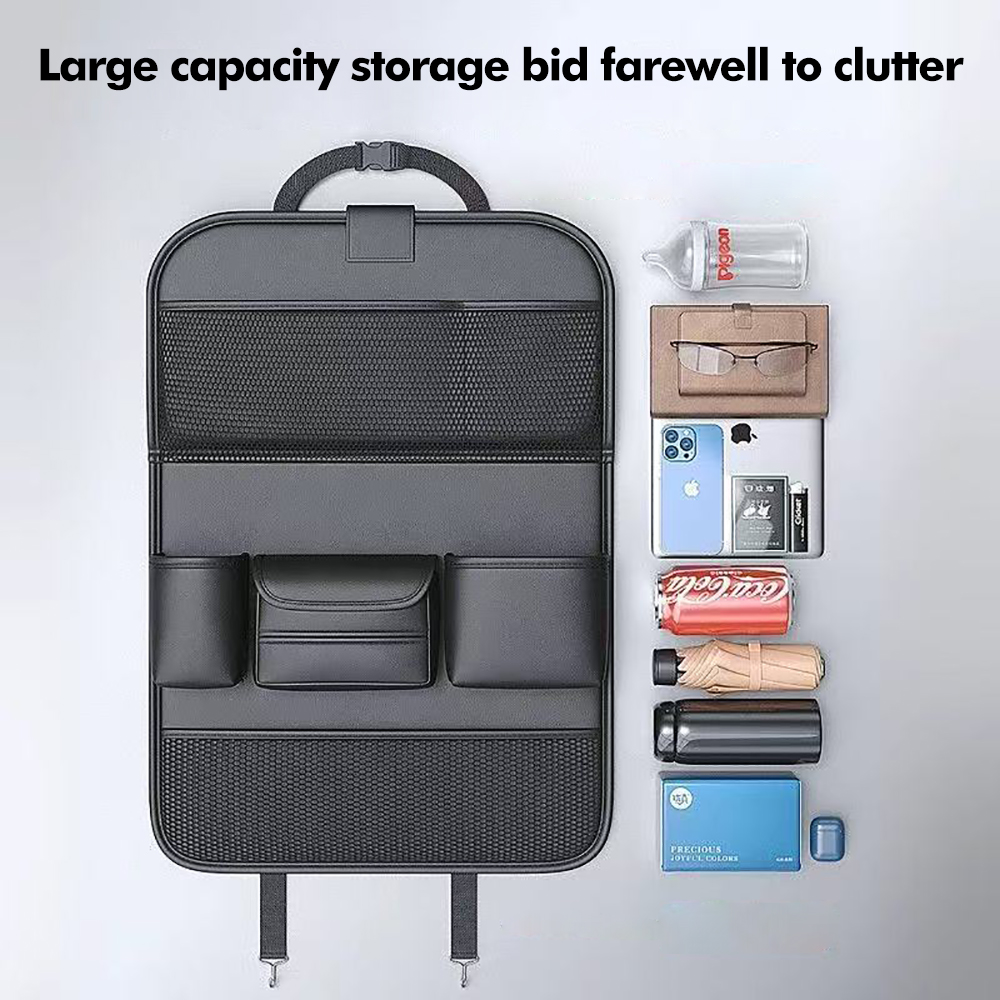 カーシートバック多機能収納バッグ大容量ポケット後部座席オーガ - Back Seat Car Table のレビューと価格